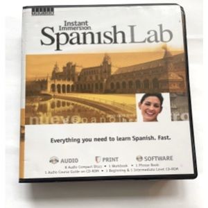 Spanish Lab Instant Immersion—Audio, Print and Software- new never used